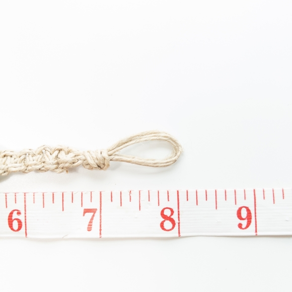 5/$25 - Handmade, Hemp bracelet, with wood beads and cowrie shells - Picture 2 of 4